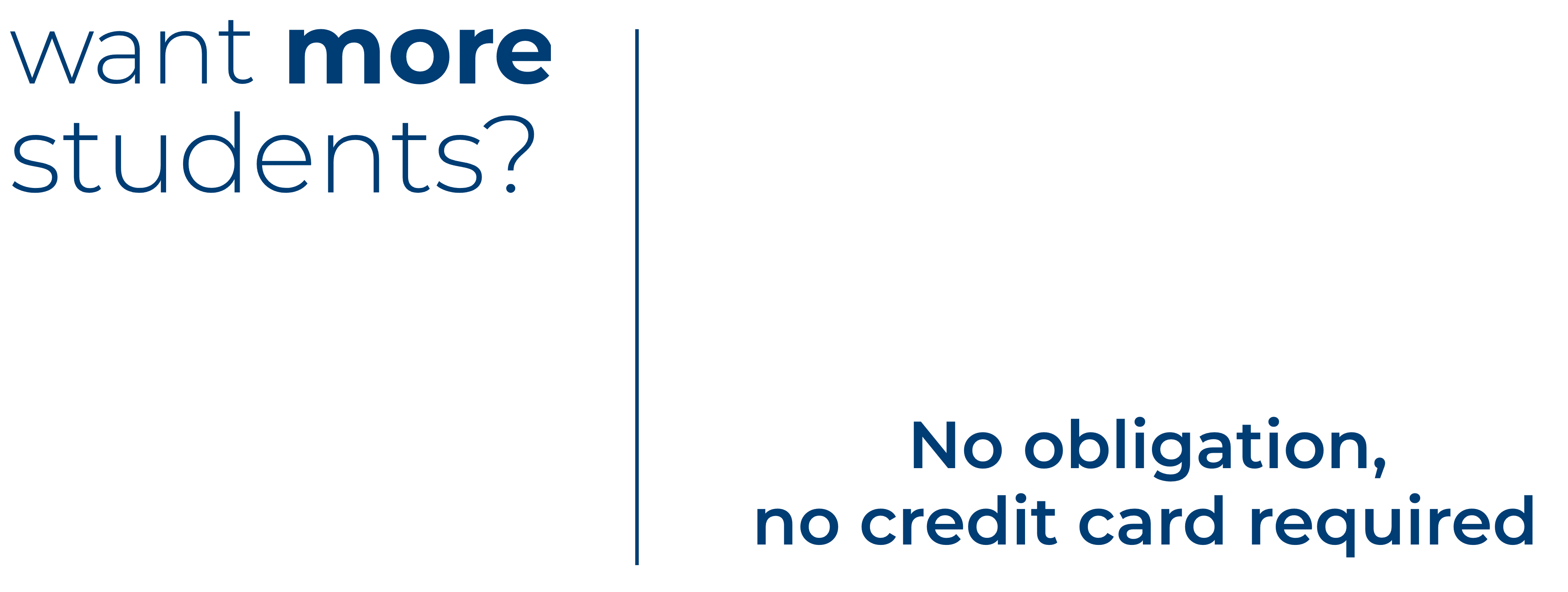 Want more students? Get listed with a 45-day free trial.
